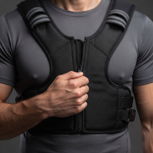 Breezy Classic X-Shaped Adjustable Weighted Vest, Black