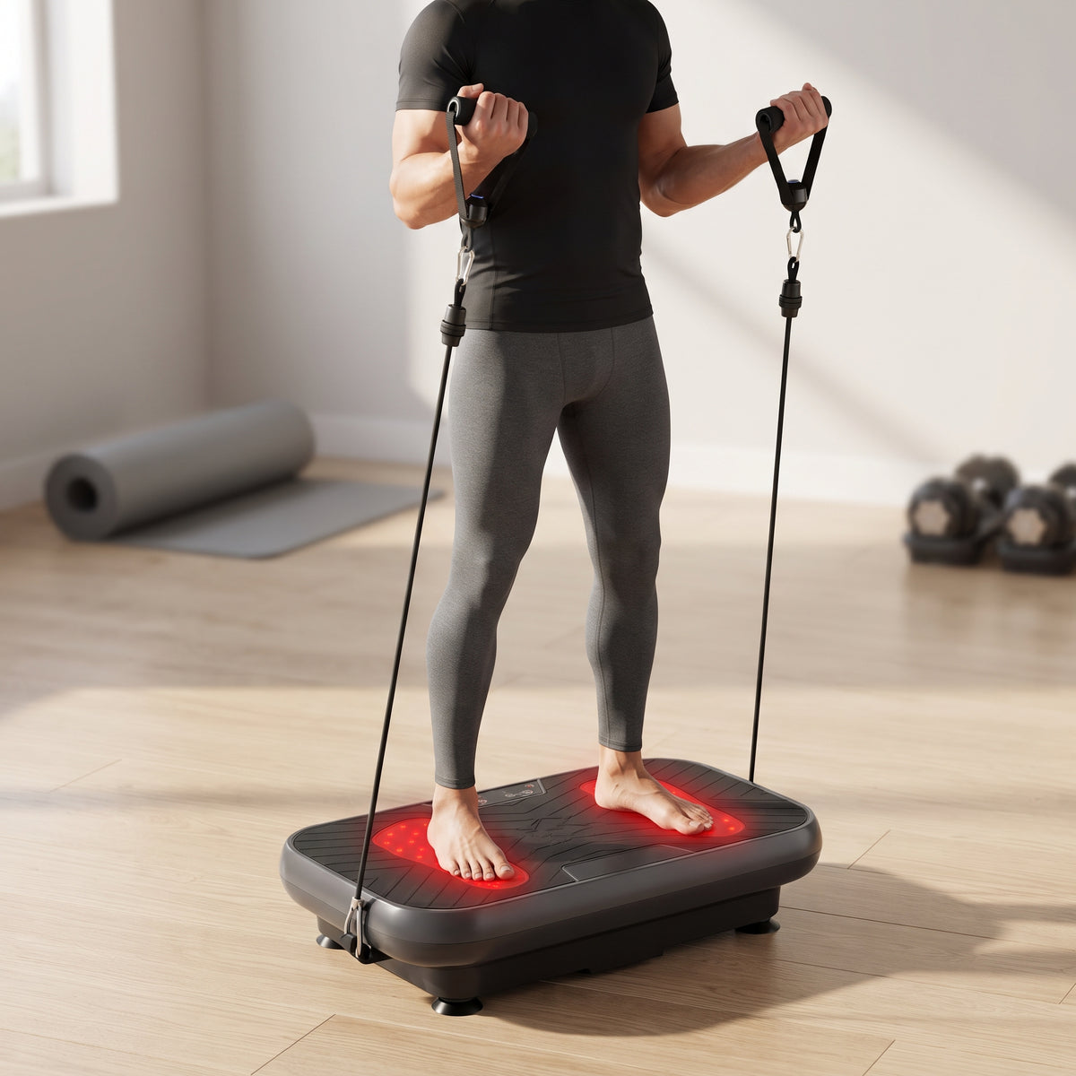 Breezy VibraRed Vibration Plate with Red & Near-Infrared Light, 99 Speeds