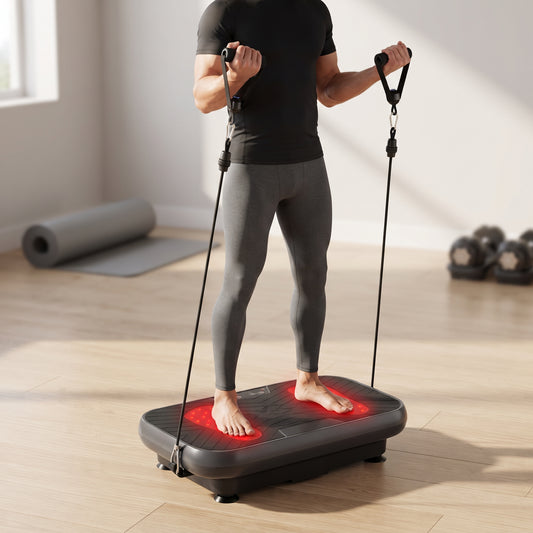 Breezy VibraRed Vibration Plate with Red & Near-Infrared Light, 99 Speeds