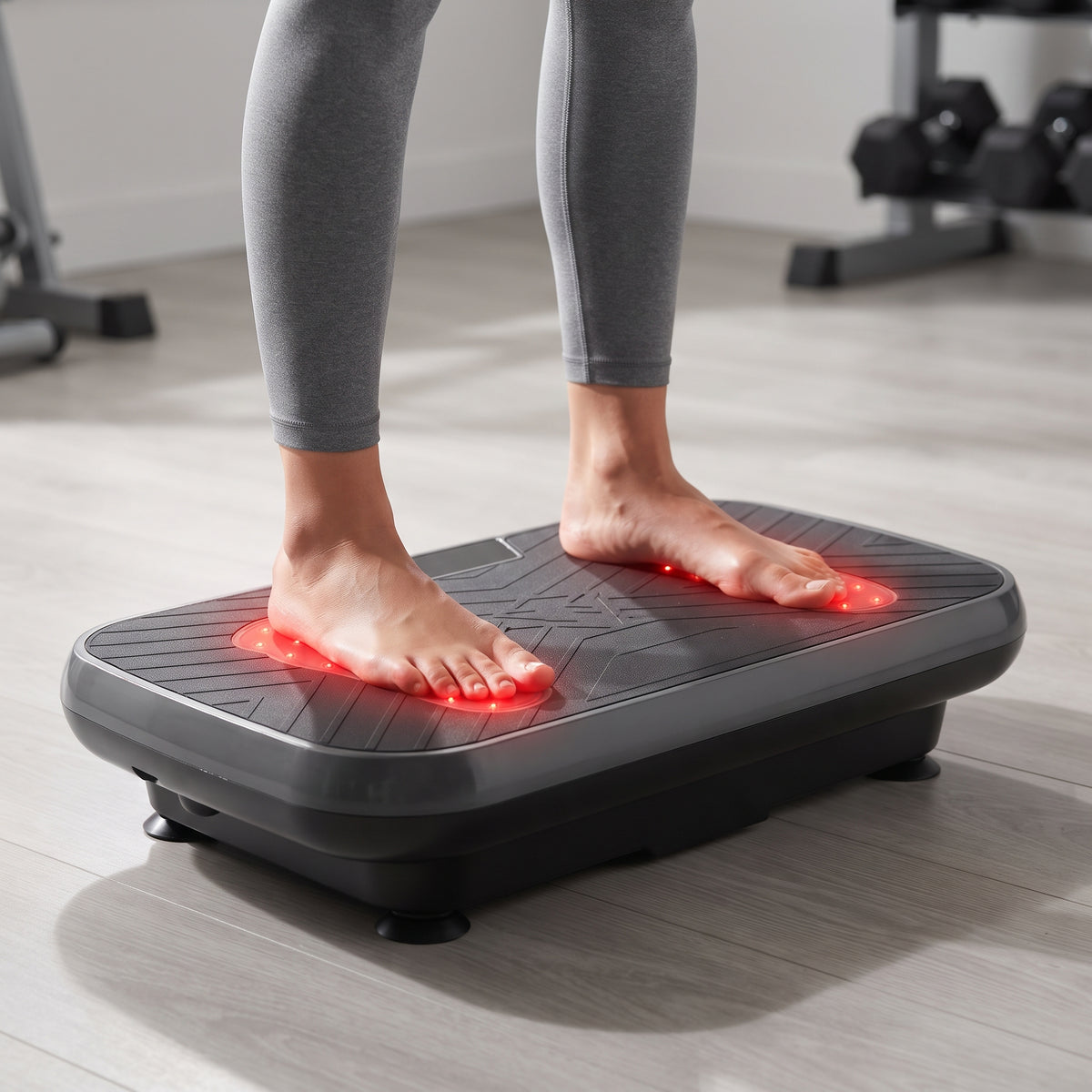 Breezy VibraRed Vibration Plate with Red & Near-Infrared Light, 99 Speeds
