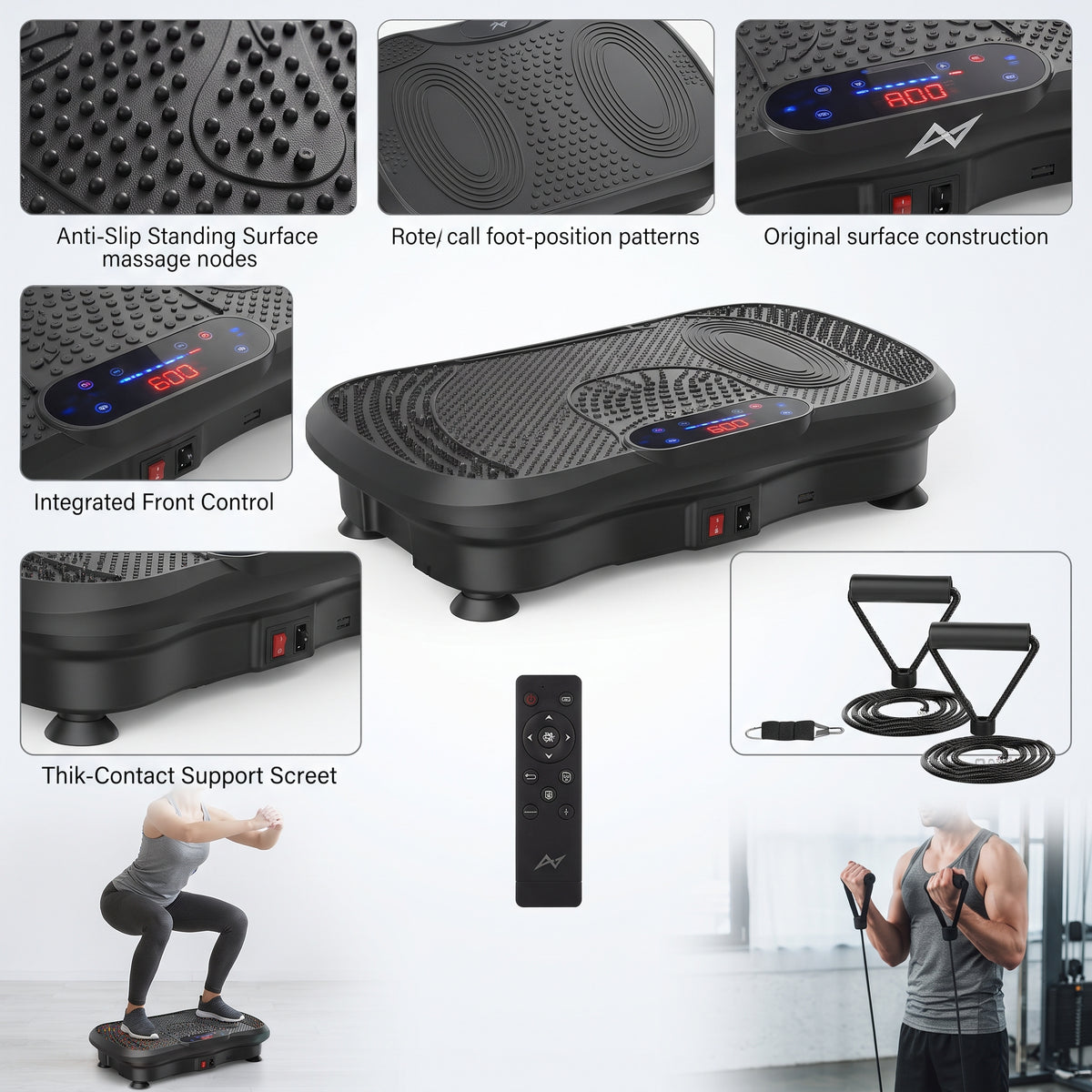 Breezy BT Pro Vibration Plate Exercise Machine, 120 Speeds, Bluetooth & Remote