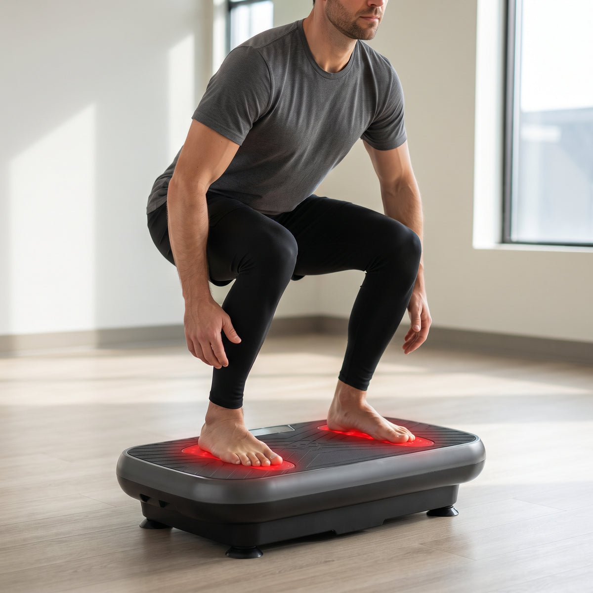 Breezy VibraRed Vibration Plate with Red & Near-Infrared Light, 99 Speeds
