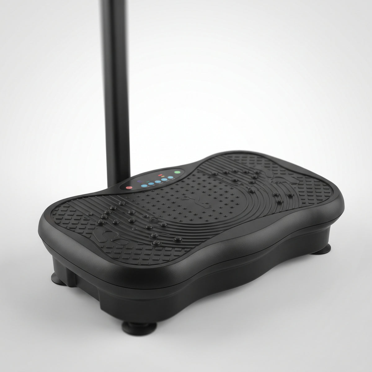 Breezy LX18 Vibration Plate Exercise Machine with Adjustable Handlebar & Phone Holder, Charcoal Black