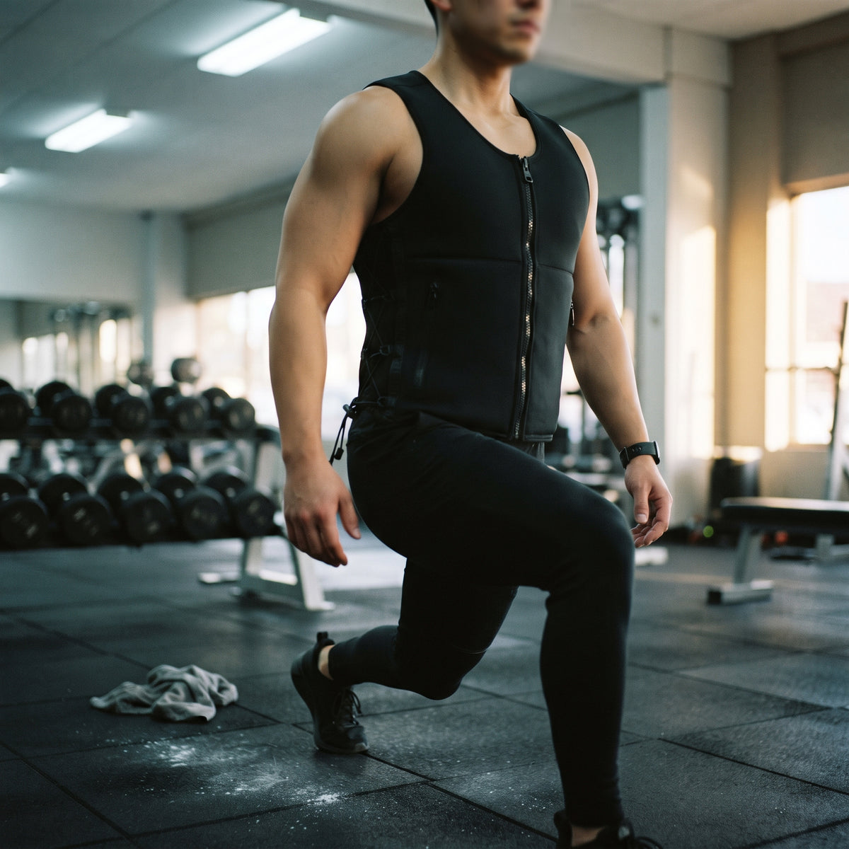 Breezy Z-Fit Slim Flex Adjustable Weighted Vest for Women, Black