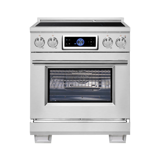 Forno Maximus 30-Inch Induction Range with 4.32 cu. ft. Oven, Air Fry, Air Sous Vide, True Convection, Digital Display – Model FFSIN0968-30