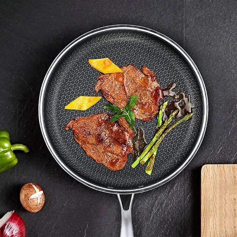 Stainless Steel Non-Stick Frying Pan for Everyday Cooking