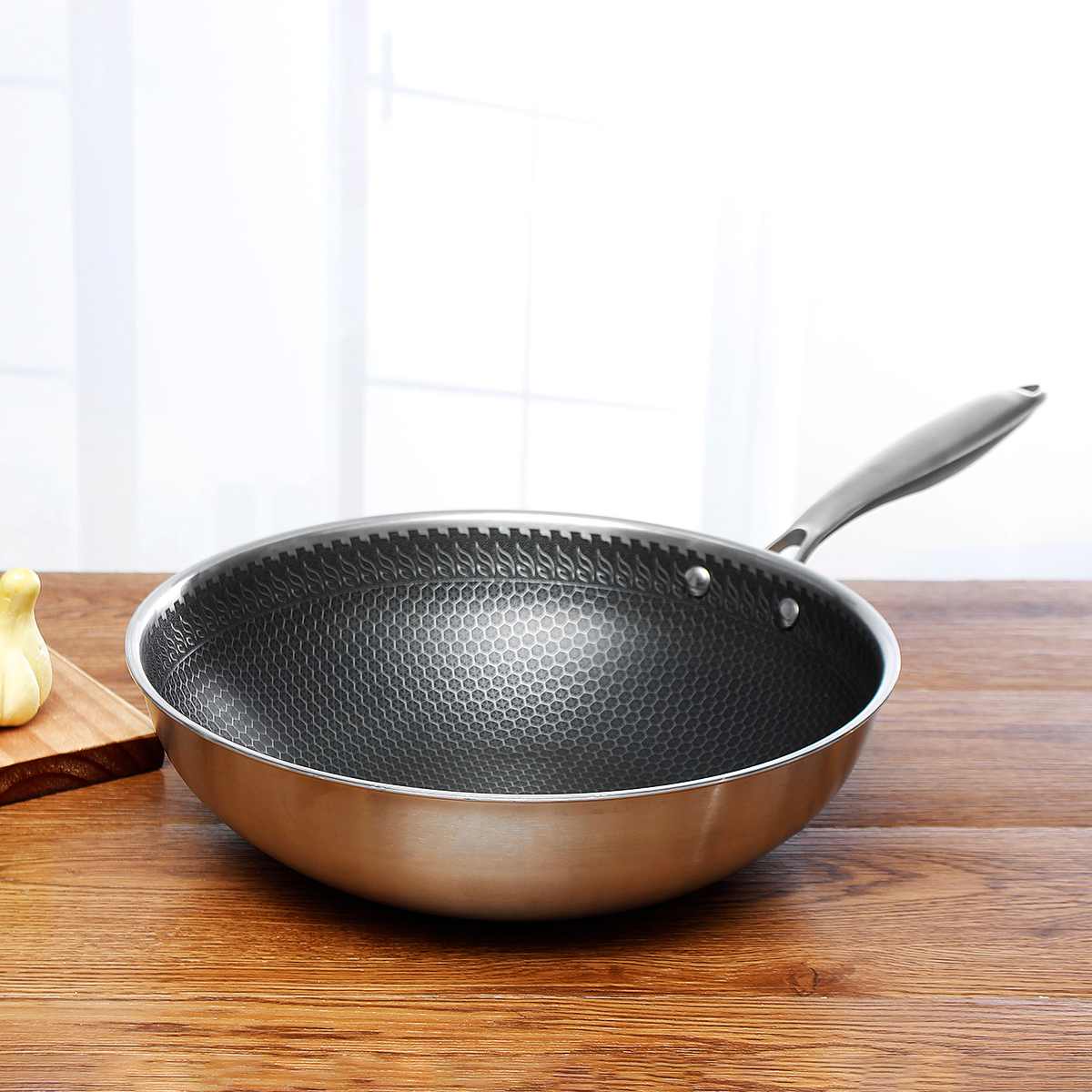 Stainless Steel Non-Stick Frying Pan for Everyday Cooking