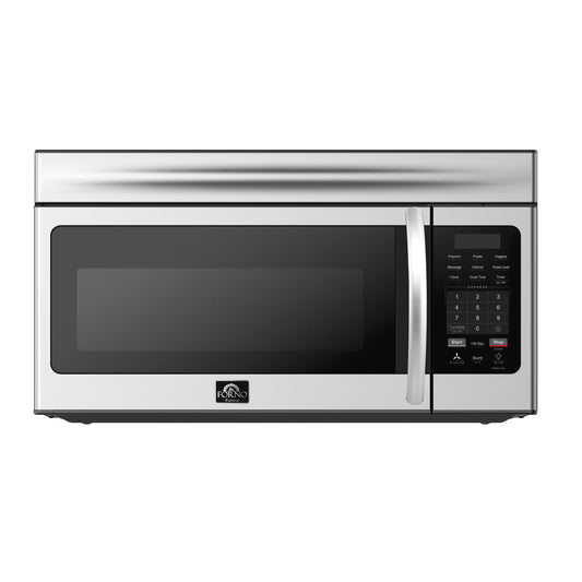 FORNO Scalo 30-Inch Over-the-Range Microwave, 1.6 Cu. Ft., 300 CFM Venting, Stainless Steel (Model FOTR3007-30)