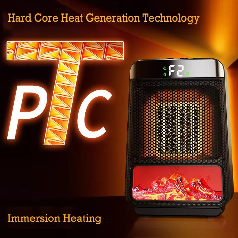 Compact Plug-In Electric Heater with PTC Ceramic Heating – Breezy Threadz