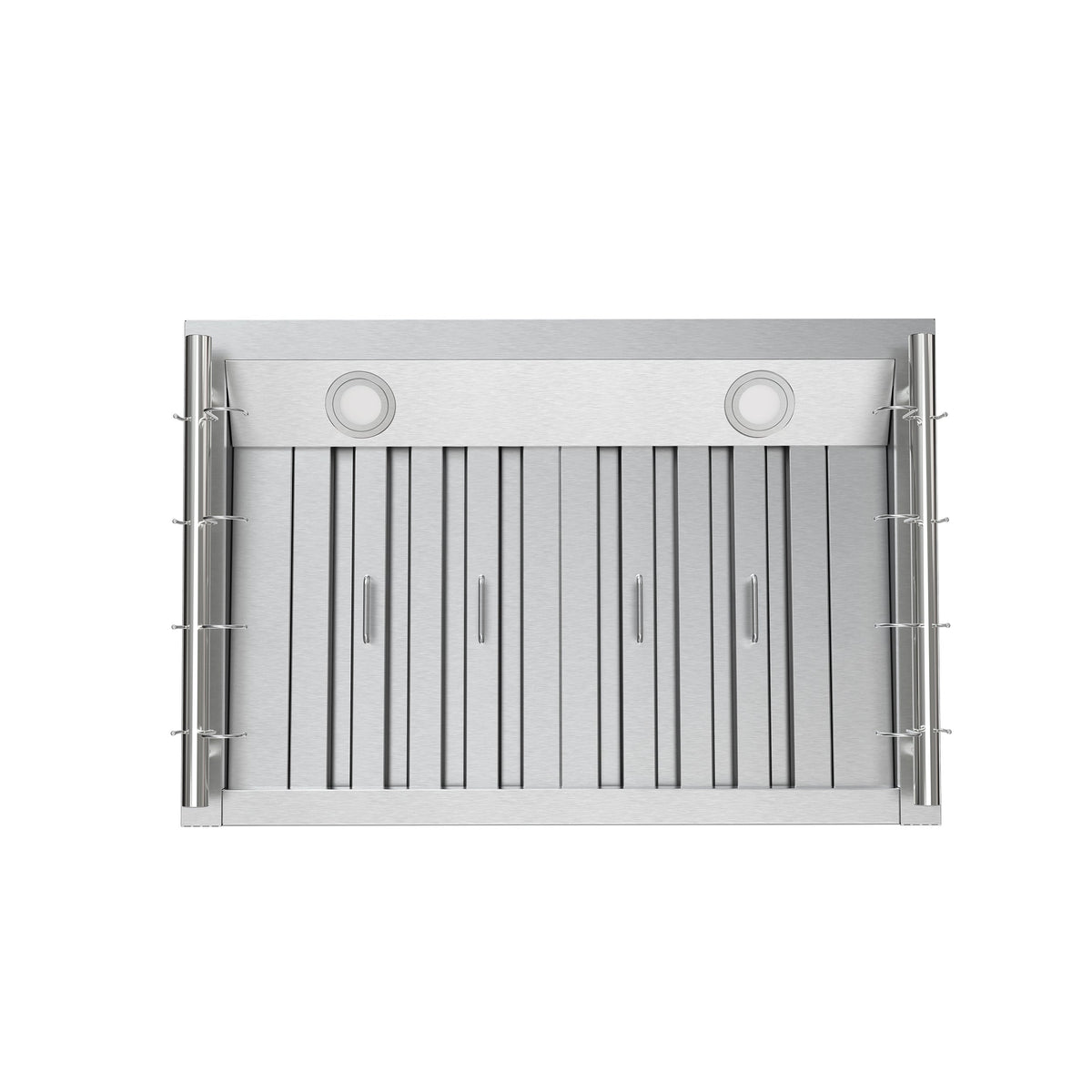 FORNO Venezia 30-Inch Wall-Mount Ducted Range Hood, 370 CFM, Touch Controls, LED Lighting, Stainless Steel (FRHWM5503-30)