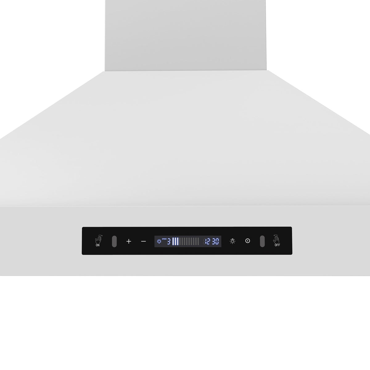 Forno Venezia 36-Inch Wall-Mount Ducted Range Hood, 370 CFM, Touch Controls, LED Lighting, White with Antique Brass Accents (FRHWM5503-36WHT)