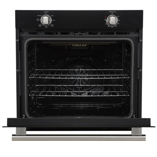 Forno Espresso Vomero 30-Inch Single Electric Wall Oven, 5.0 Cu. Ft., Black with Stainless Steel Accents (FBOEL1370-30BLK)