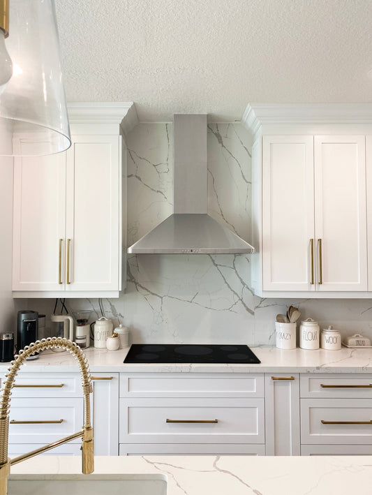 ZLINE 36 in. Wall Mount Range Hood Stainless Steel 4-Speed Fan LED Lighting (KF1-36)