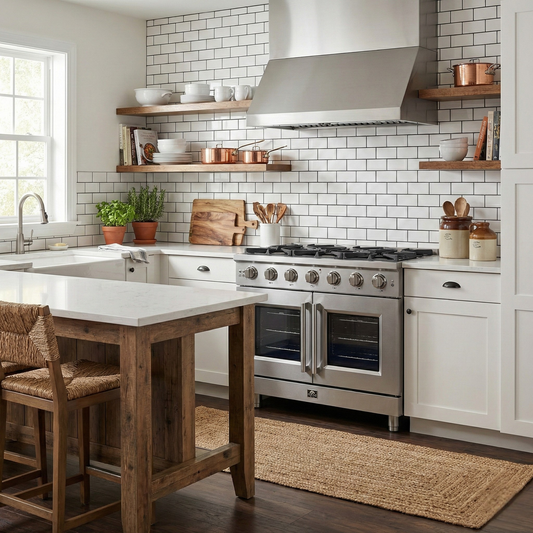 Forno Massimo 36 in. 5.36 cu. ft. Freestanding French Door Gas Range with 6 Sealed Burners in Stainless Steel (FFSGS6439-36)