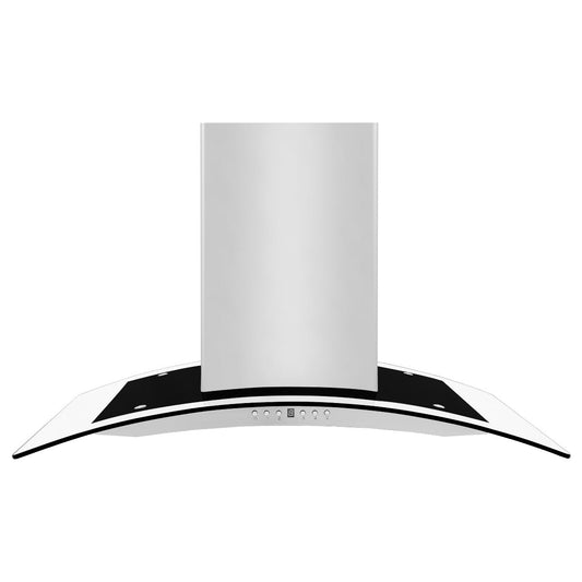 ZLINE 36 in Island Range Hood Stainless Steel 4-Speed Fan LED Lighting (GL14i-36)