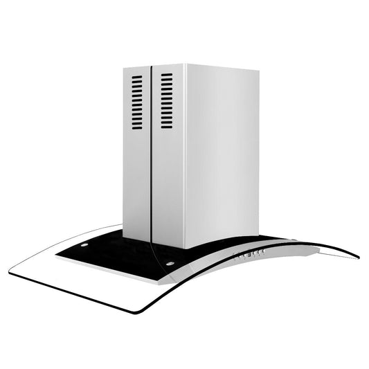 ZLINE 30 Inch Island Range Hood Stainless Steel 400 CFM LED Lighting (GL14i-30)
