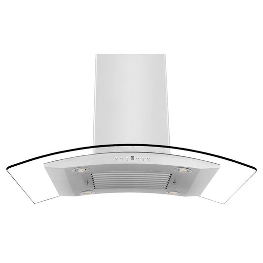 ZLINE 30 Inch Island Range Hood Stainless Steel 400 CFM LED Lighting (GL14i-30)