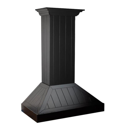 ZLINE 36 in Wall Mount Range Hood Wooden Black Finish Kitchen Ventilation (KPCC-36)