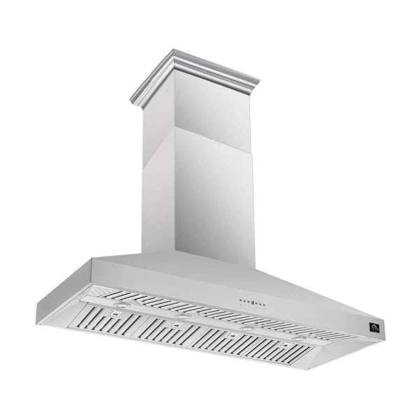 Forno Coppito 60-Inch Island-Mount Range Hood, 1200 CFM, Stainless Steel (Model FRHIS5129-60)