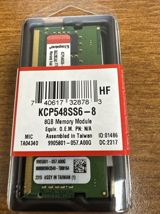 Kingston 8GB DDR5-4800 Laptop RAM, KCP548SS6-8