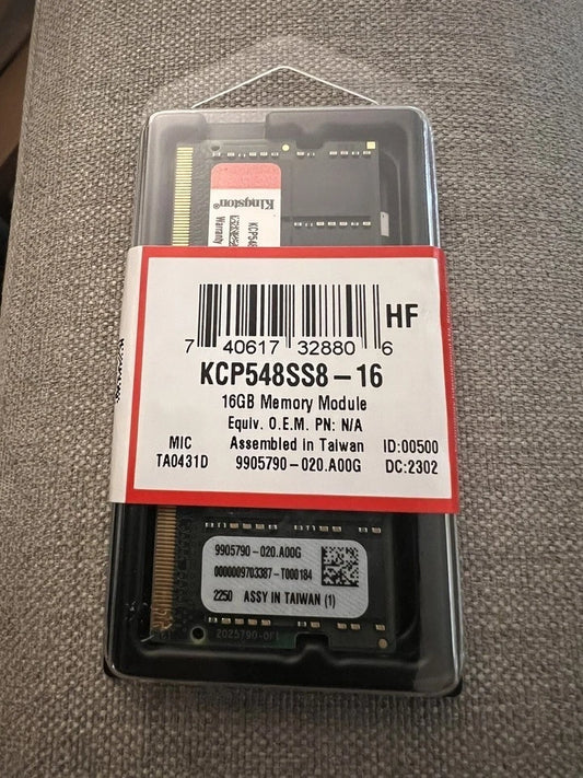 Kingston 16GB DDR5-4800 Laptop RAM, KCP548SS8-16