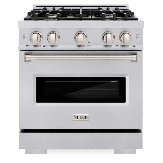 ZLINE 30-in 4.2 cu. ft. Classic Gas Range with 4 Burners, Stainless Steel, MODEL CGR30