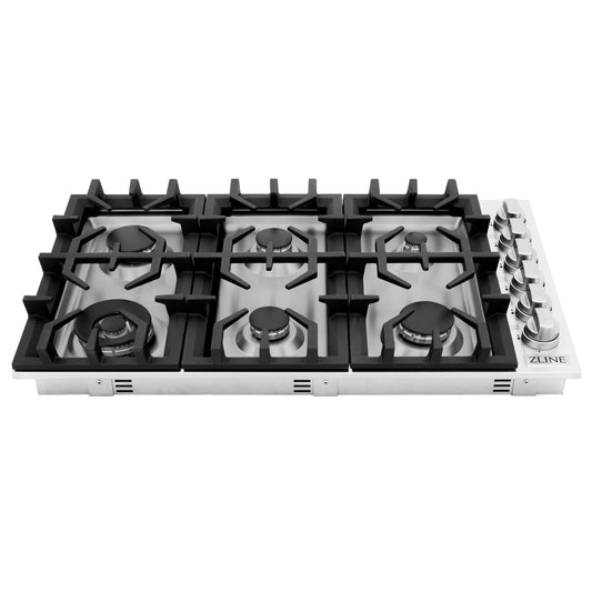 ZLINE 36" Gas Cooktop with 6 Gas Burners, RC36