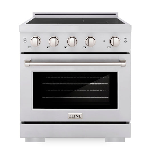 ZLINE 30 in Induction Range 4.2 cu. ft. 4 Element Cooktop Electric Oven Stainless Steel (SINR30)