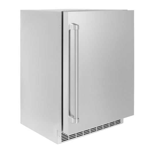 ZLINE 24" Touchstone 151 Can Beverage Fridge with Solid Stainless Steel Door,  RBSO-ST-24