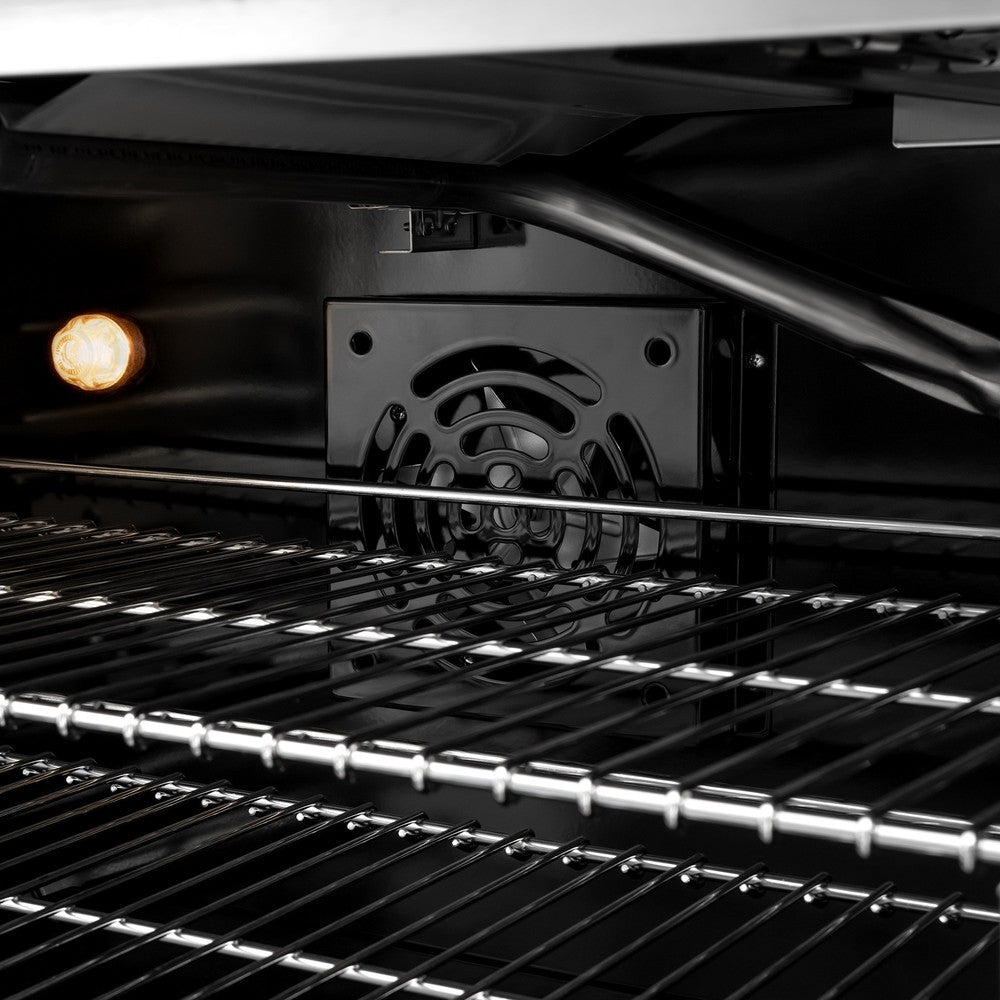 ZLINE 30 in. 4.2 cu. ft. Select Gas Range with 4 Brass Burners and Convection Gas Oven in Stainless Steel (HGR-BR-30)