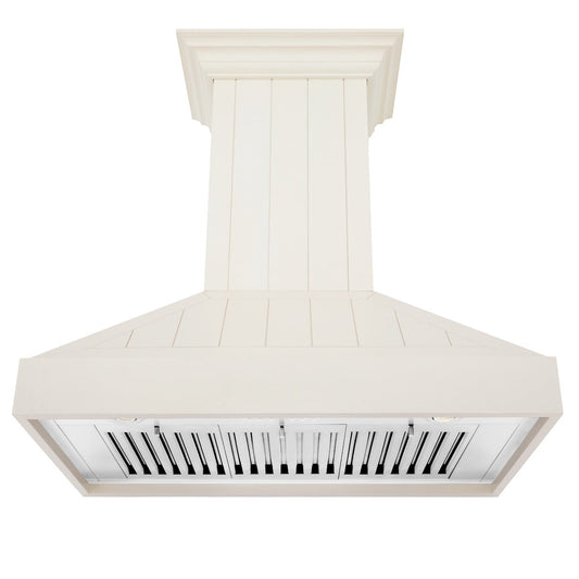 ZLINE 36 in. Wall Mount Range Hood, Wooden White Finish (KPTT-36)