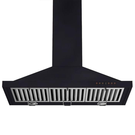 ZLINE 30 in. Wall Mount Range Hood Oil-Rubbed Bronze Finish Ducted Kitchen Ventilation (8KBB-30)