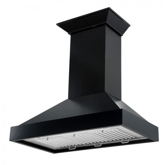 ZLINE 36 in. Wooden Wall Mount Range Hood with Crown Molding, Designer Series (KBCC-36)