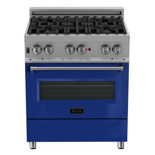 ZLINE 30-Inch Legacy Dual Fuel Range, 4 Burners, 4.0 cu. ft. Electric Convection, Model RAS-BG-30
