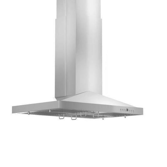 ZLINE 30 in. Island Range Hood Stainless Steel 400 CFM LED Lighting (GL1i-30)