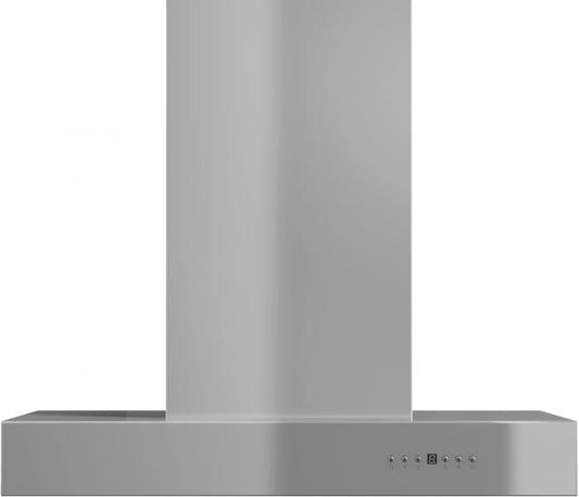 ZLINE 36 Inch Island Mount Range Hood Stainless Steel Ducted Ventilation LED Lighting 400 CFM (KECOMi-36)
