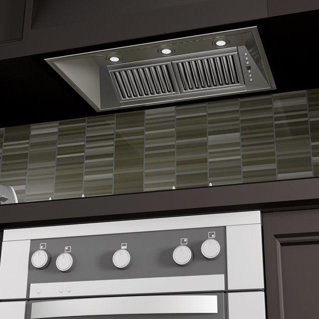 ZLINE 40 in. Range Hood Insert Remote Dual Blower Stainless Steel 721-RD-40