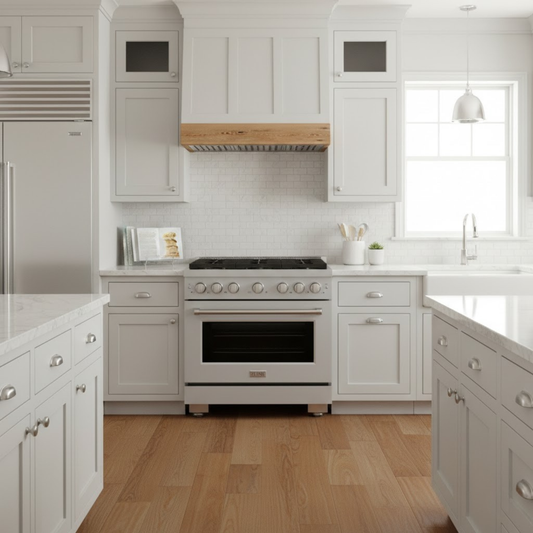 ZLINE Paramount 36 Inch Gas Range with Convection Oven and 6 Brass Burners, Stainless Steel (SGR-BR-36)