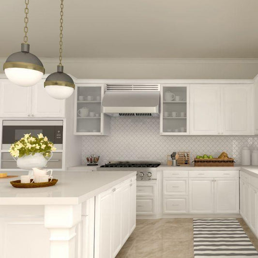 ZLINE 36-Inch Under Cabinet Range Hood Stainless Steel Recirculating Convertible 400 CFM (RK520-36)