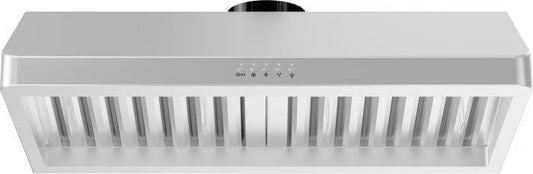 ZLINE 30 Inch Under Cabinet Range Hood Stainless Steel 400 CFM LED Lighting Baffle Filters (623-30)