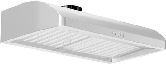 ZLINE 36 in Under Cabinet Range Hood Stainless Steel 600 CFM 4-Speed LED Lighting (625-36)