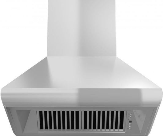 ZLINE 30 Inch Wall Mount Range Hood Convertible Vent Stainless Steel 4-Speed 400 CFM (587-30)