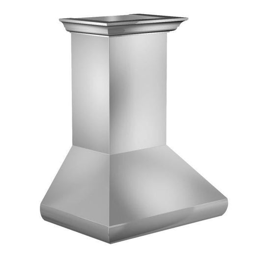 ZLINE 30 Inch Wall Mount Range Hood Convertible Vent Stainless Steel with Crown Molding (587CRN-30)