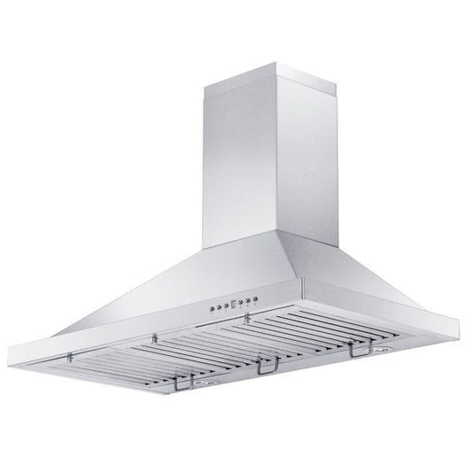 ZLINE 48 in. Wall Mount Range Hood Outdoor Approved Convertible Vent Stainless Steel (KB-304-48)