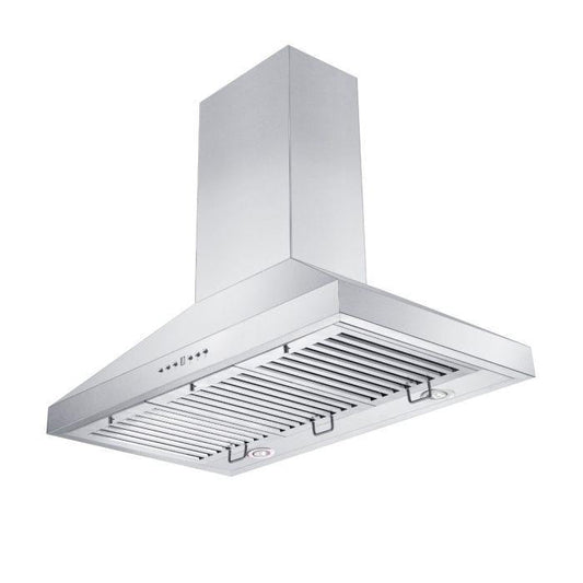 ZLINE 42 Inch Wall Mount Range Hood Convertible Vent Stainless Steel 4-Speed 400 CFM (KL3-42)