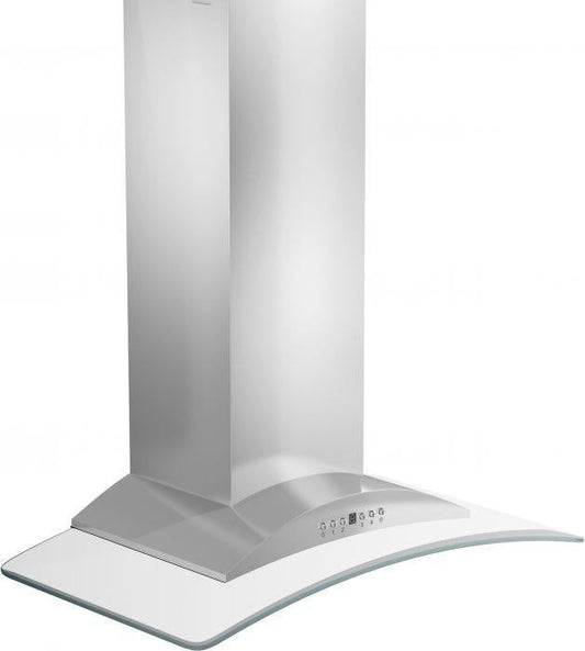ZLINE 36 Inch Wall Mount Range Hood Stainless Steel & Glass Convertible Vent 400 CFM (KN-36)