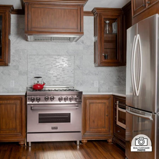 ZLINE 34 Inch Range Hood Insert Wall Mount 21 Inch Depth Stainless Steel 721-34