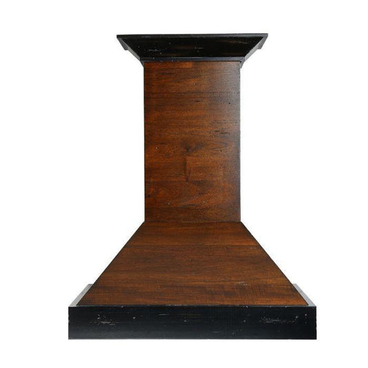 ZLINE 48 in. Wall Mount Range Hood in Antigua Wood and Walnut Finish, KBAR-48